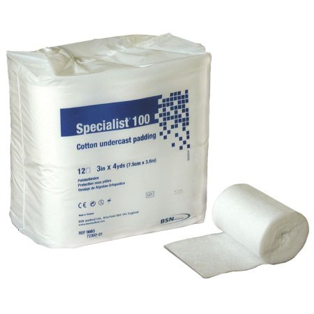 Bsn Medical - Specialist - 9083 - 100 Cast Padding Undercast 3 Inch X 4 Yard Cotton Nonsterile