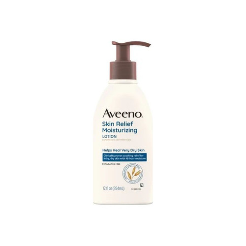Johnson & - Aveeno Skin Relief - 38137001579 - Sales - Hand And Body Moisturizer 12 Oz Pump Bottle Unscented Lotion