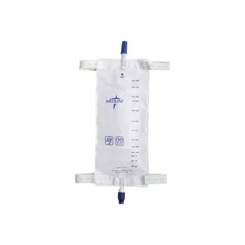 Medline - Dynd12578 - Urinary Leg Bag Anti - Reflux Valve Sterile Fluid Path 950 Ml Vinyl