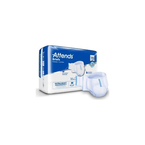 Attends Healthcare - Ddp20 - Dermadry Plus Unisex Adult Incontinence Brief Medium Disposable Moderate Absorbency