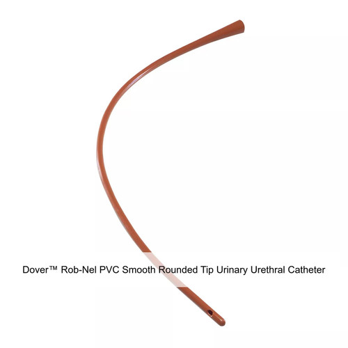 Cardinal Health - Dover - 8888492033 - Rob-Nel Urethral Catheter Round Tip Thermosensitive PVC 12 Fr 16 Inch 