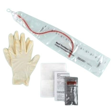Bard Rochester - Touchless - 4A5042 - Intermittent Catheter Kit 12Fr, Touchless Plus, Red Rubber, Unisex, 1100Cc Collection Chamber, Pvi Swabs, Latex-Free Gloves, Underpad 