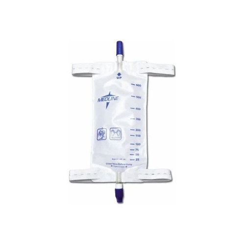 Medline - Dynd12574 - Urinary Leg Bag Anti - Reflux Valve Sterile Fluid Path 600 Ml