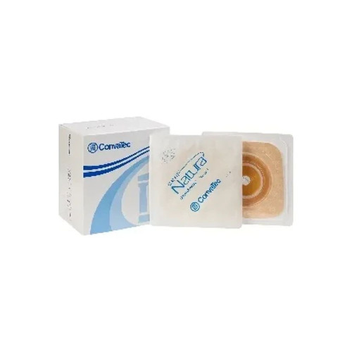 Convatec - Sur-Fit Natura - 125263 - Ostomy Barrier Trim To Standard Wear Stomahesive Tan Tape 38 Mm Flange System Hydrocolloid Up 7/8 Inch Opening 4 X