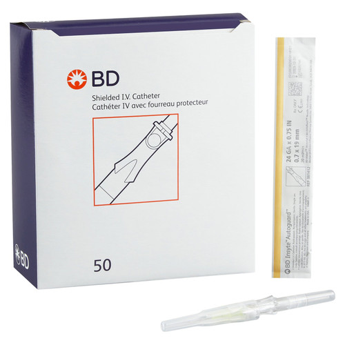 Bd Becton Dickinson - Insyte Autoguard - 381447 - Peripheral Iv Catheter 18 Gauge 1.88 Inch Retracting Safety Needle 