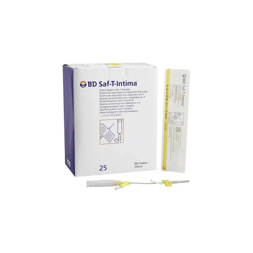 Bd Becton Dickinson - Saf-T-Intima - 383313 - Closed Iv Catheter 24 Gauge 0.75 Inch Retracting Safety Needle