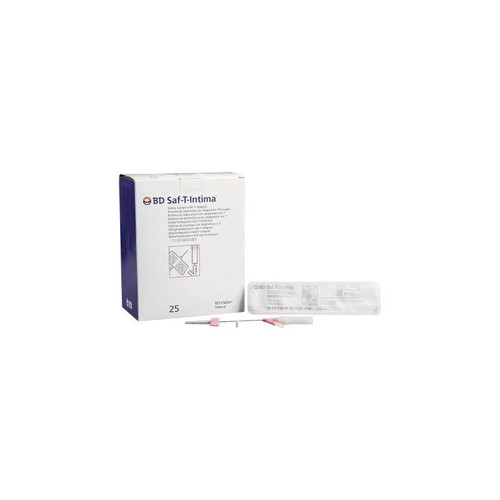 Bd Becton Dickinson - Saf-T-Intima - 383336 - Closed Iv Catheter 20 Gauge 1 Inch Retracting Safety Needle