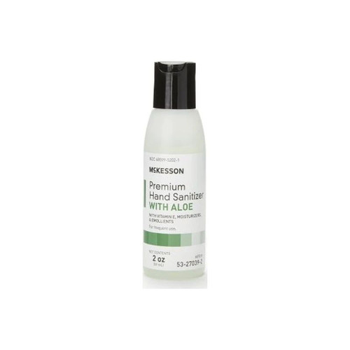 Mckesson - Premium - 53-27039-2 - Hand Sanitizer With Aloe Oz Ethyl Alcohol Gel Bottle