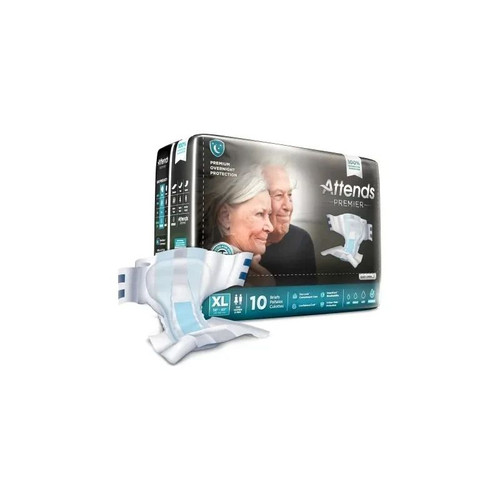 Attends Healthcare - Premier - Ali-Br40 - Unisex Adult Incontinence Brief X - Large Disposable Heavy Absorbency