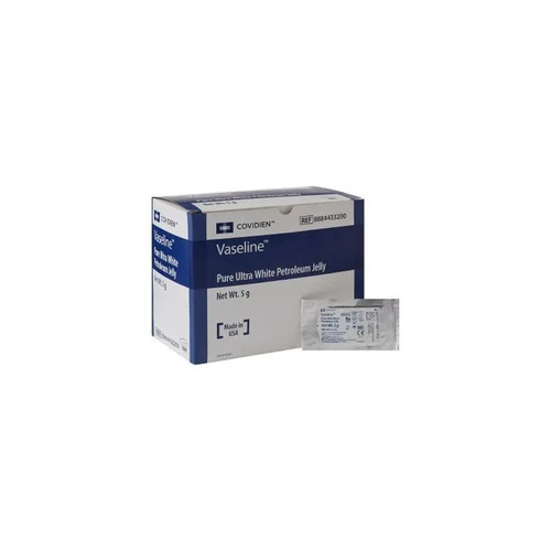 Cardinal Health - Vaseline - 8884433200 - Petroleum Jelly 5 Gram Individual Packet Sterile