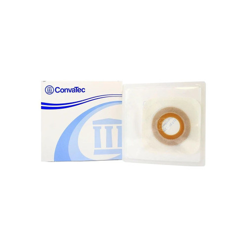 Convatec - Esteem Synergy - 405475 - Ostomy Barrier Precut Standard Wear Stomahesive White Tape Small Flange System Hydrocolloid 7/8 Inch Opening 4 X