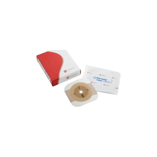 Hollister - New Image Flextend - 14204 - Ostomy Barrier Trim To Fit Standard Wear Adhesive Tape 70 Mm Flange Blue Code System Hydrocolloid Up 2 - 1/4 Inch Opening