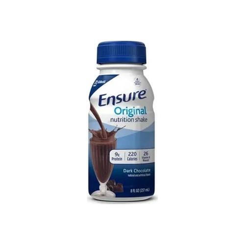 Abbott - Ensure - 53806 - Nutrition Nutritional Dark Chocolate Shake 237 Ml, Ready - To - Drink, Bottle, Retail