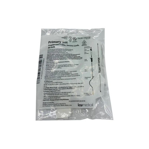 Icu Medical - B9900-505 - Primary Iv Administration Set Gravity Without Ports 60 Drops / Ml Drip Rate 76 Inch Tubing Solution
