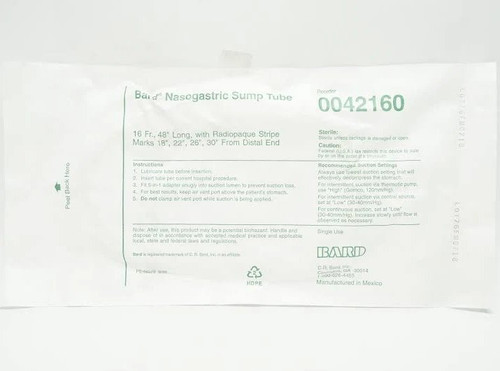 Bard Rochester - Feeding Tube - 0042160 - Tube, 16Fr 