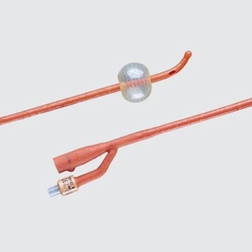 Bard Rochester - Bardex I.C. - 0103SI22 - Foley Catheter 2-Way Coude Tip 30 Cc Balloon 22 Fr Red Rubber 