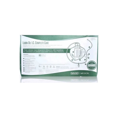 Bard Rochester - Lubri-Sil I.C. - 303416A - Advance Complete Care Lubri-Sil I.C. Urine Meter Foley Tray, 16 Fr, 5Cc 
