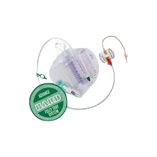 Bard Rochester - Surestep - 304918 - Home Health Div - Lubricath Coude 350 Ml Um Tray With Statlock Foley Stabilization Device, 18 Fr Catheter.