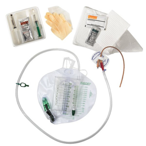 Bard Rochester - 947318 - Advance Lubrisil Indwelling Catheter Tray Foley 18 Fr 5 Cc Balloon, Pvc With 2000 Ml Collection Bag And Statlock