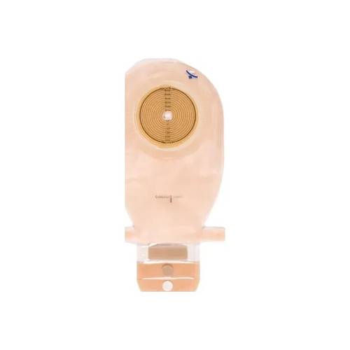 Coloplast - Assura - 15869 - Colostomy Pouch One - Piece System 11 - 1/2 Inch Length 3/8 To 2 - 1/4 Stoma Drainable Flat Trim Fit