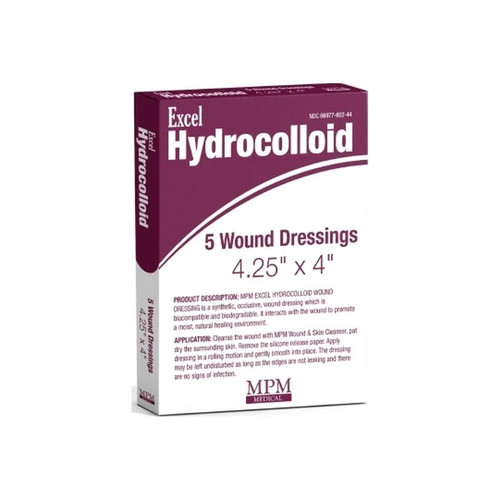 Mpm Medical - Excel - Mp00602 - Hydrocolloid Dressing 4 X 1/4 Inch Square