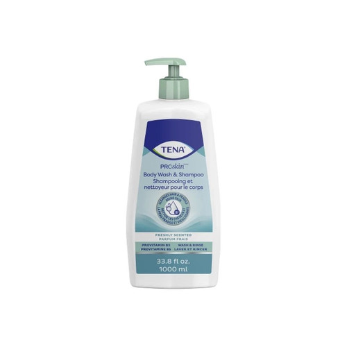 Essity Health & Medical Solutions - Tena Proskin - 64343 - Shampoo And Body Wash 33.8 Oz Pump Bottle Unscented