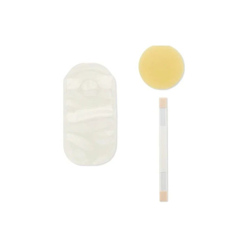 Hollister - Pouchkins - 3777 - Premie Ostomy Pouch One - Piece System 6 Inch Length Up To 5/8 Stoma Closed End Flat Trim Fit