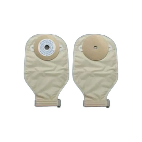 Nu-Hope - Nu-Flex - 40-7805-R-Dc - Round Drain Pouch With Barrier 5/8" Pre - Cut Opening Deep Convex Roll Up Odor - Proof Belt Tabs And One Side Comfort Panel 24 Ounce.