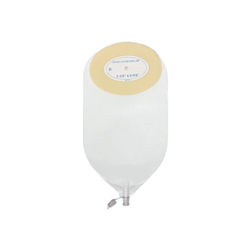 Nu-Hope - 8844-Xdc - Flex Oval Urinary Pouch, Trim - To - Fit (1 - 1/8" X 2"), Extra Deep Convexity, 24 Oz (11"), Medium Foam