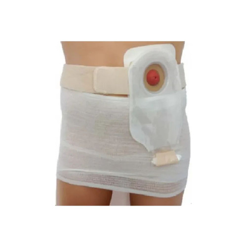 Nu-Hope - Flat Panel - Bg-2666-P-I - Original 4" Beige Support Belt Prolapse, 2 - 5/8" Center Opening, Waist 32" - 35", Medium, Cool Comfort Elastic.