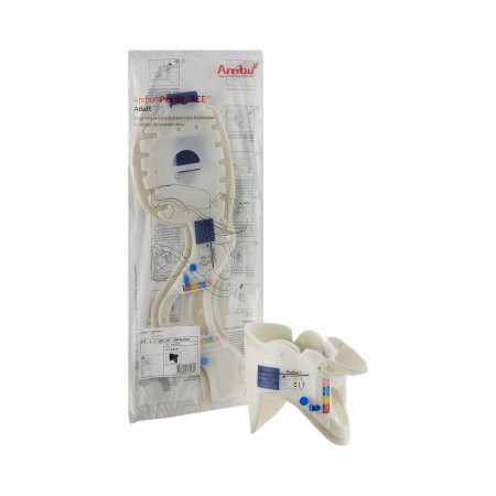 Ambu - 000281000 - Extrication Cervical Collar Preformed Adult One Size Fits Most Piece / Trachea Opening Adjustable Height Neck Circumference