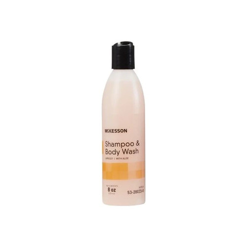 Mckesson - 53-28023-8 - Shampoo And Body Wash Oz Flip Top Bottle Apricot Scent