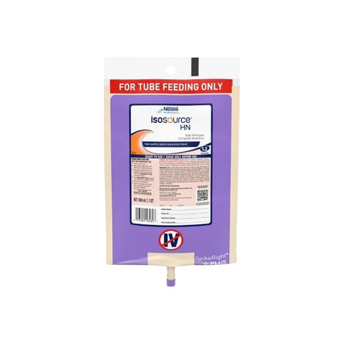 Nestle - 10043900184804 - Isosource Hn Tube Feeding Formula Unflavored Liquid 1000 Ml Ready To Hang Prefilled Container