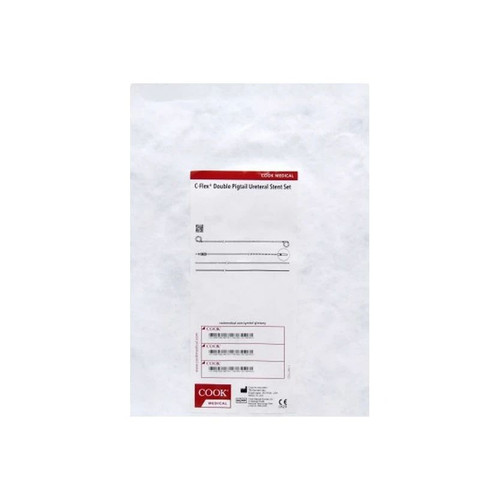 Cook Medical - C-Flex - G14700 - Ureteral Stent Set Double Pigtail 3.7 Fr 14 Cm Polyurethane