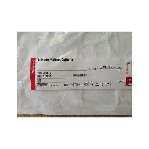 Cook Medical - G16925 - Nephrostomy Catheter Malecot Four Wing Tip Without Balloon 20 Fr Silicone