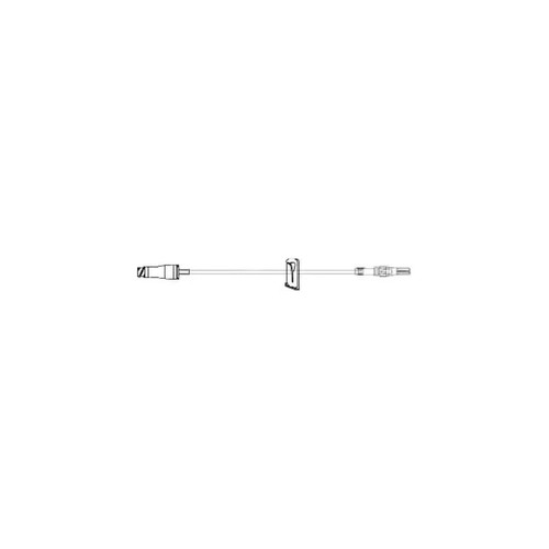 Amsino - Mr4307 - Smallbore Extension Set, Bonded Microclave Clear Needle - Free Connector, Slide Clamp, Rotating Male Luer Lock, 0.24Ml Pv