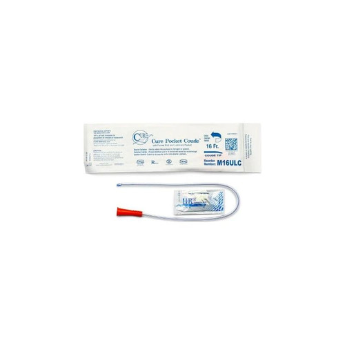 Convatec - Cure Medical - M16Ulc - Pocket Catheter Male / 16 Coude Tip Fr