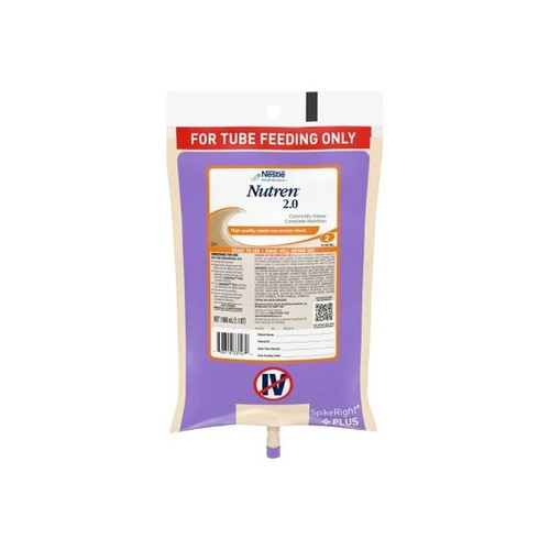 Nestle - Nutren 2.0 - 00798716441469 - Tube Feeding Formula Unflavored Liquid Ready To Hang Prefilled Container 