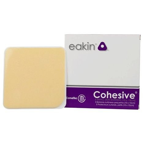 Convatec - Eakin - 839004 - Ostomy Wafer Moldable Standard Wear Cohesive Adhesive Without Flange Universal System Opening 4 X Inch