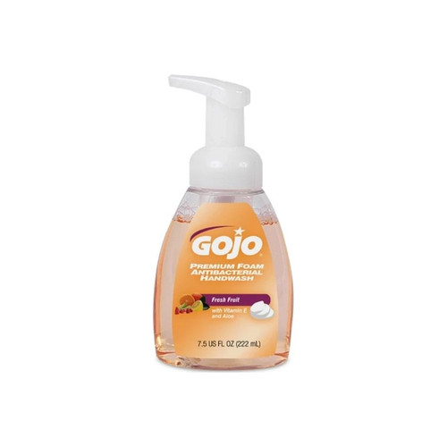 Gojo Industries - 5710-06 - Premium Antibacterial Soap Foaming 7.5 Oz Pump Bottle Fresh Fruit Scent