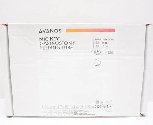Avanos Medical - Mic-Key - 0120-16-1.5 - Low - Profile Gastrostomy Feeding Tube Kit Fr 1 - 1/2 Cm L Stoma, 5Ml Balloon, Silicone, Tapered Distal Tip, Dehp - Free, Ethylene Oxide (Eto) Sterilized