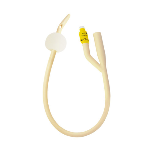 Hr Healthcare - Lc2010 - Trucath Silicone - Elastomer Coated Latex Foley Catheter, 2 - Way, Coude Tip, 20 Fr, 5 Ml Balloon