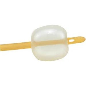 Amsino - Amsure - AS42024 - Silicone Coated 2-Way Foley Catheter 24Fr 30Cc Balloon Capacity, Reinforced Tip, Sterile 