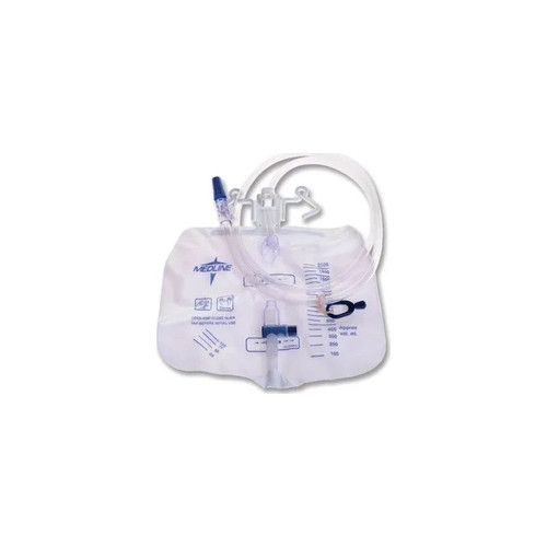 Medline - Dynd15205 - Urinary Drain Bag Anti - Reflux Valve Sterile Fluid Path 2000 Ml Vinyl