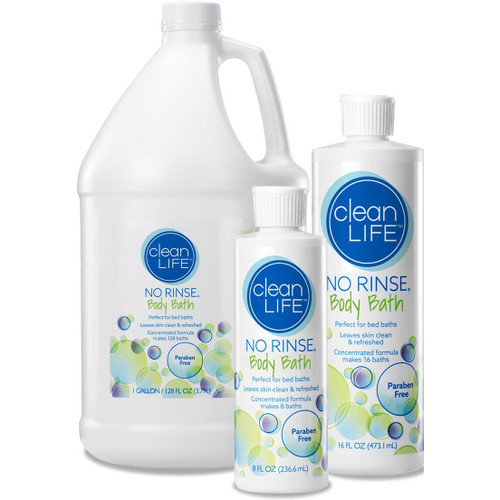 Cleanlife Products - 00950 - No - Rinse Body Bath, 1Gallon, Alcohol, Concentrated Formula