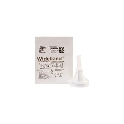 Bard Rochester - Wide Band - 36104 - Wideband Home Health Div - Self - Adhering Male External Catheter, Large 36 Mm