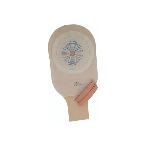 Safe N Simple - Sns12B100 - N' Ostomy Pouch One - Piece System 12 Inch Length Drainable Flat Trim To Fit