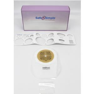 Safe N Simple - Sns7000002 - 12" Drainable, One Piece Pouch, Standard Wear, Cut To Fit, Transparent, With Tape Collar, And Velcro Closure