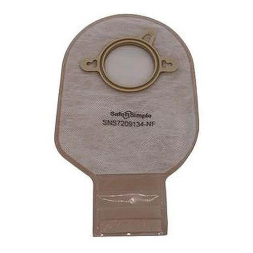 Safe N Simple - Sns7209134-Nf - 9" Drainable 2 - Piece Pouch, Beige, 50 Mm, 2" Flange, With Belt Tabs, And Velcro Closure - Replaces Rrsns7209134