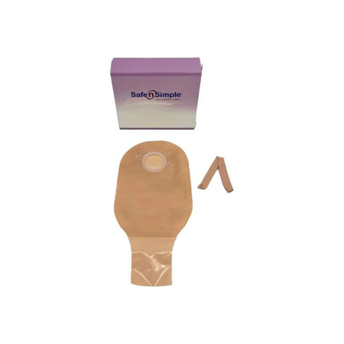 Safe N Simple - Sns7212134-Nf - 12" Drainable 2 - Piece Pouch, Beige, 50 Mm, 2" Flange, With Belt Tabs, And Velcro Closure - Replaces Rrsns7212134